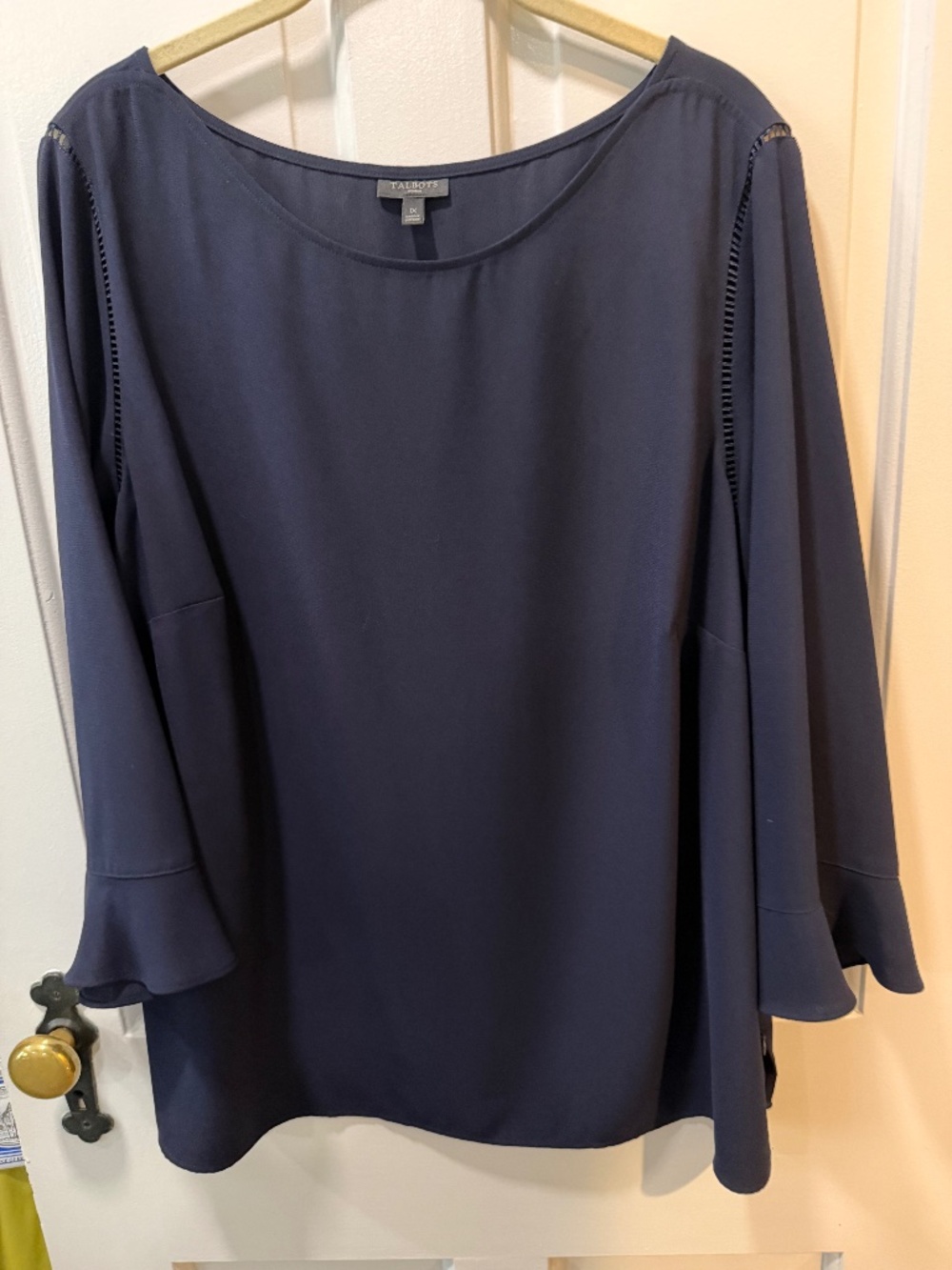 Talbots Navy Blouse - 1X